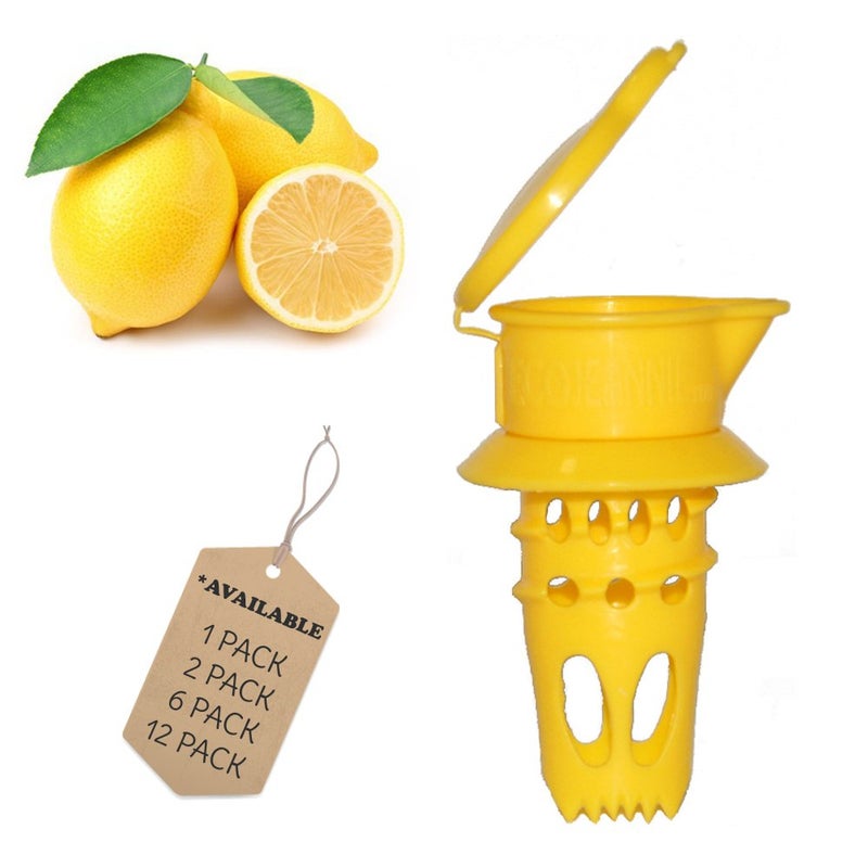 EcoJeannie 1 Pack Citrus Tap, Portable Lemon Juicer Faucet (Patent Pending), Lime Squeezer, Juice Extractor- BPA Free Hormone Free - Image 1